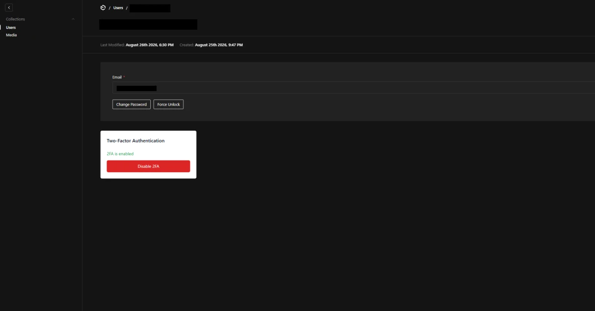 Payload 2FA Disable